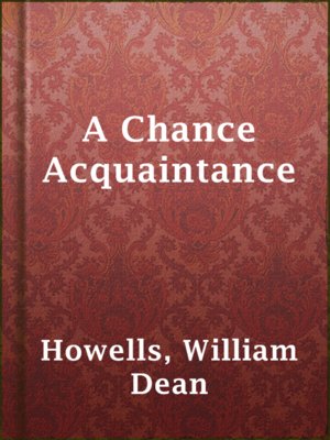 cover image of A Chance Acquaintance